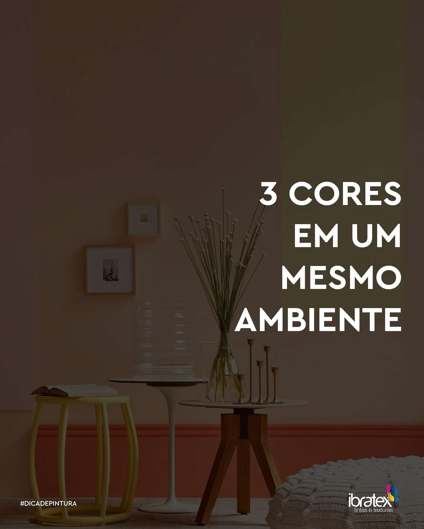 Dicas de Pintura: 3 cores no mesmo ambiente